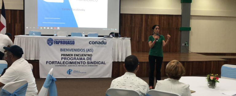 Primera jornada del Programa de Fortalecimiento Sindical en Dominicana