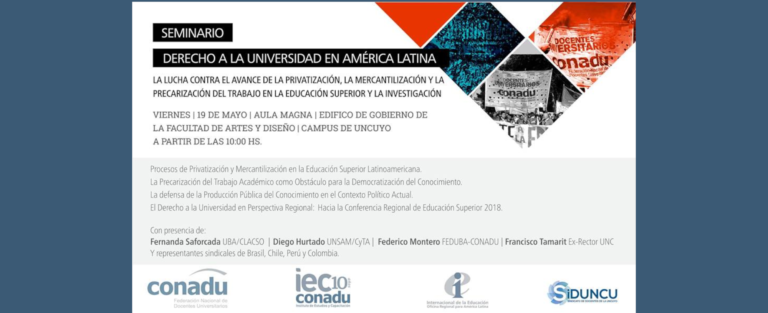 Seminario: El derecho a la universidad en América Latina